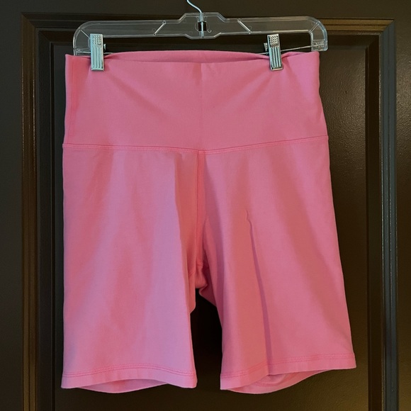 Old Navy Pants - Pink Old Navy High-Waisted Jersey Biker Shorts, 6 inch inseam